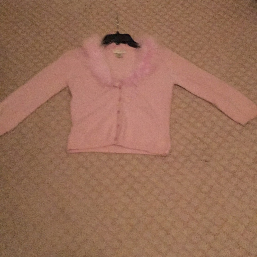 Bebe angora & lambswool cardigan